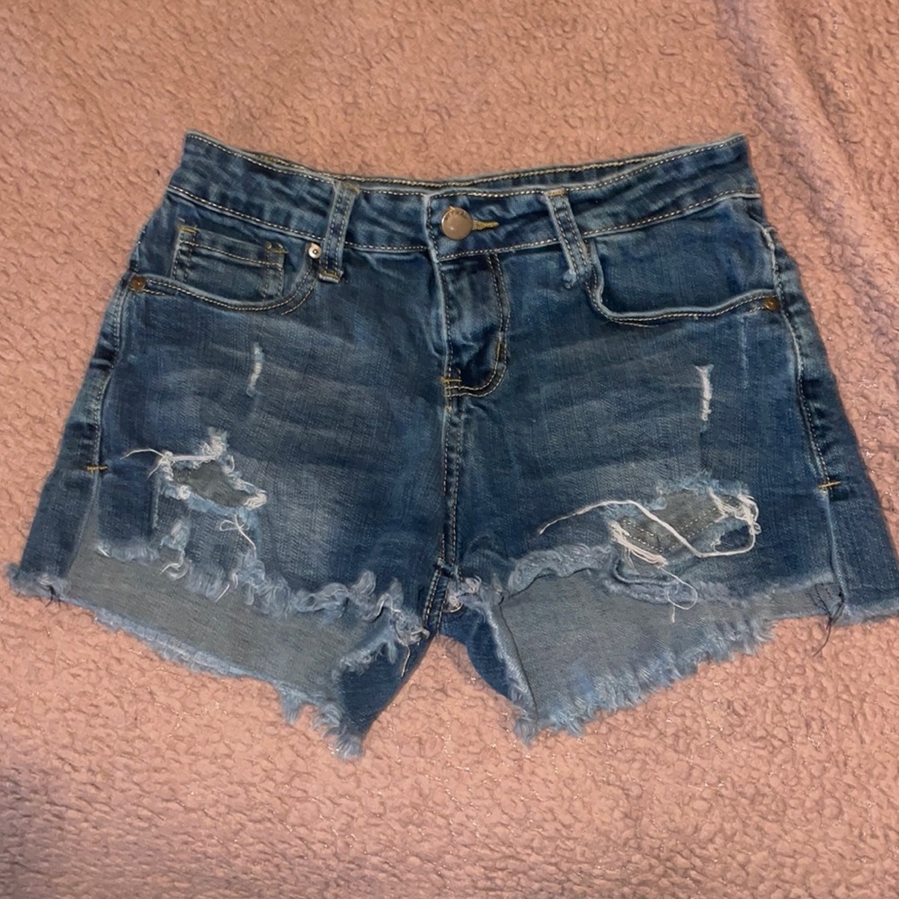 Tillys Dark Wash Jean Shorts